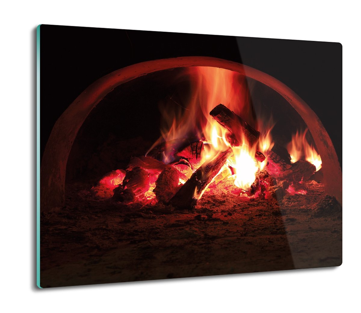 osłona na indukcję z grafiką Palenisko ogień 60x52, ArtprintCave