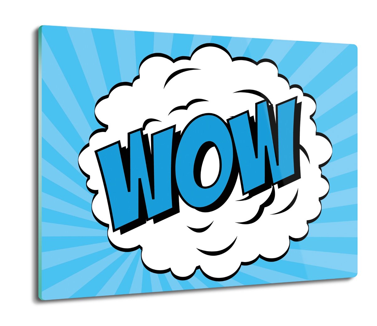 osłona na indukcję z foto Dymek WOW pop art 60x52, ArtprintCave