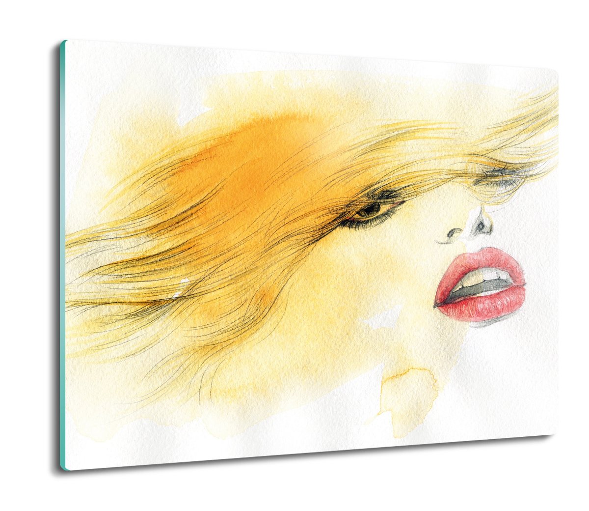 osłonka kuchenna z foto Twarz kobiety obraz 60x52, ArtprintCave