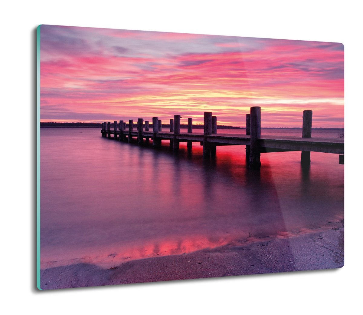 z foto osłona na indukcję Molo jezioro niebo 60x52, ArtprintCave