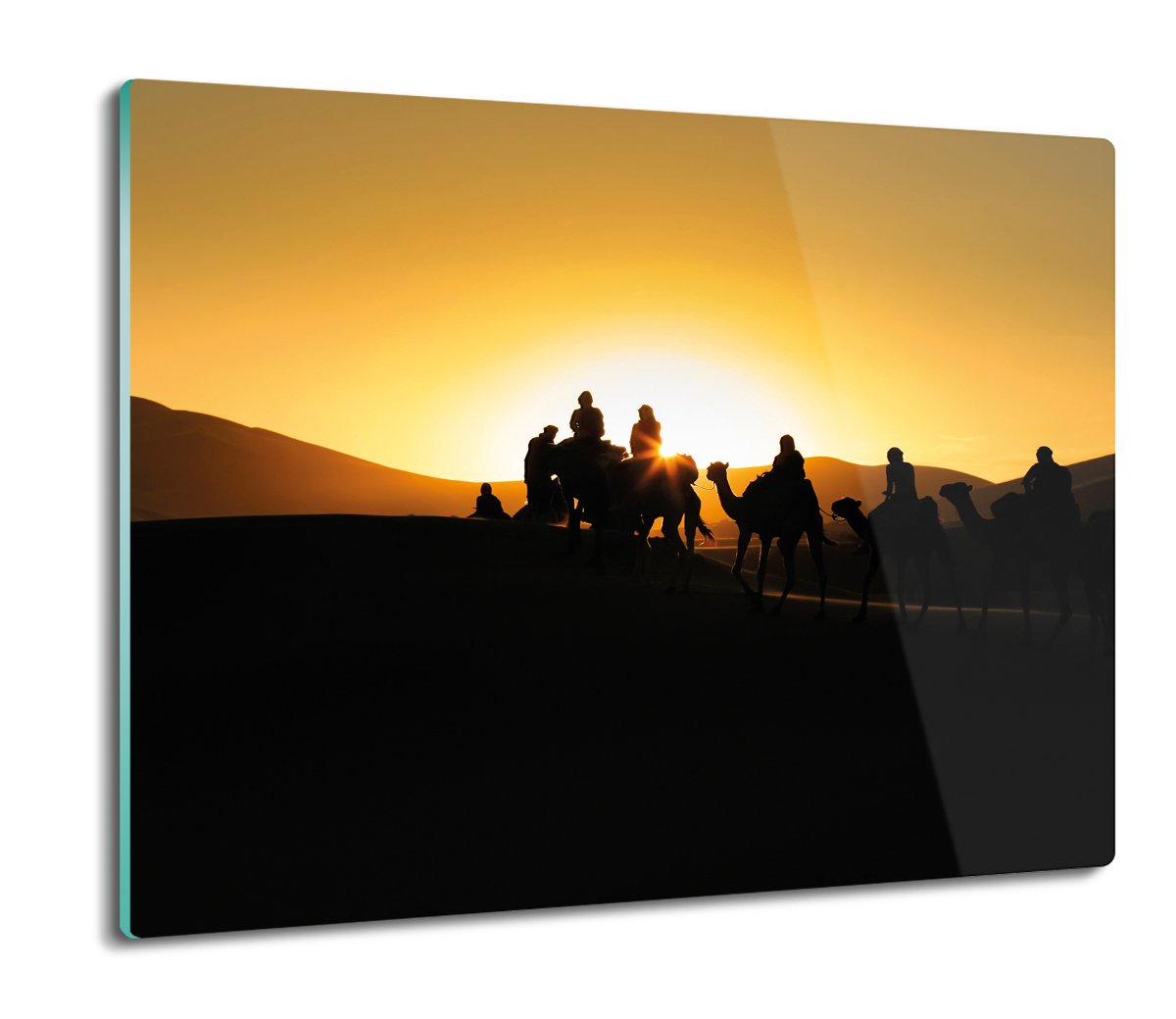 osłona splashback do kuchni Wielbłądy ludzie 60x52, ArtprintCave