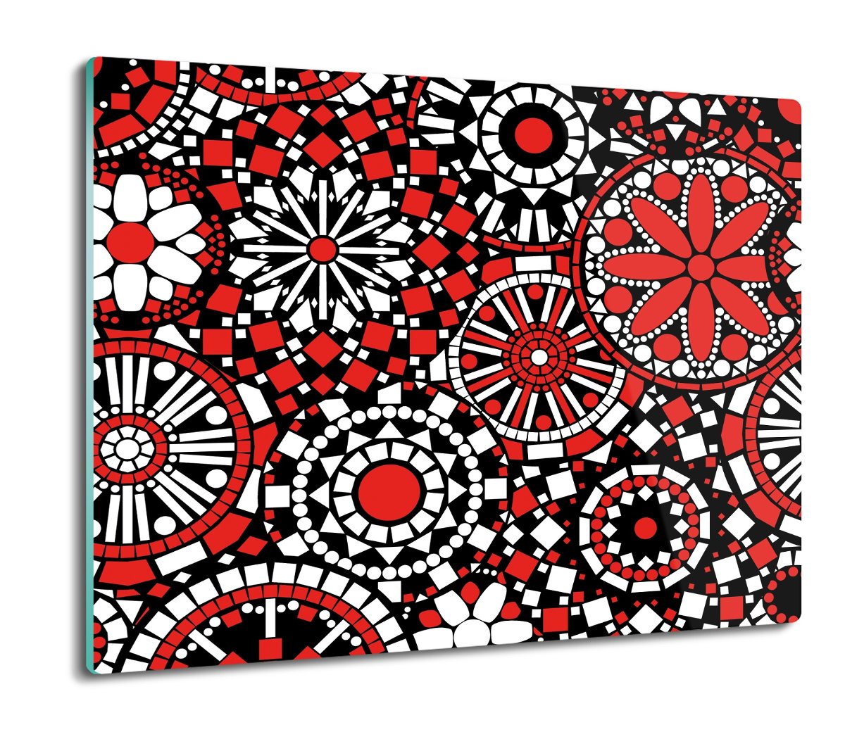 ze szkła osłonka kuchenna Mozaika czerwony 60x52, ArtprintCave