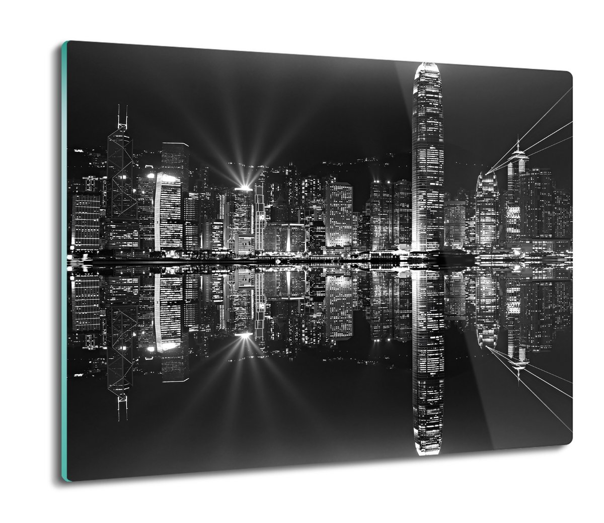 szklana osłona kuchenna Wieżowce miasto noc 60x52, ArtprintCave