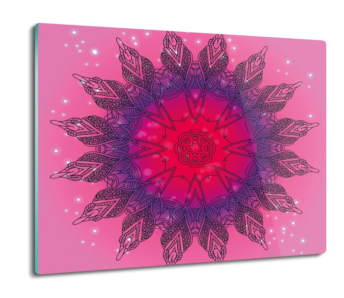 deska splashback szklana Rozeta koronka wzór 60x52, ArtprintCave