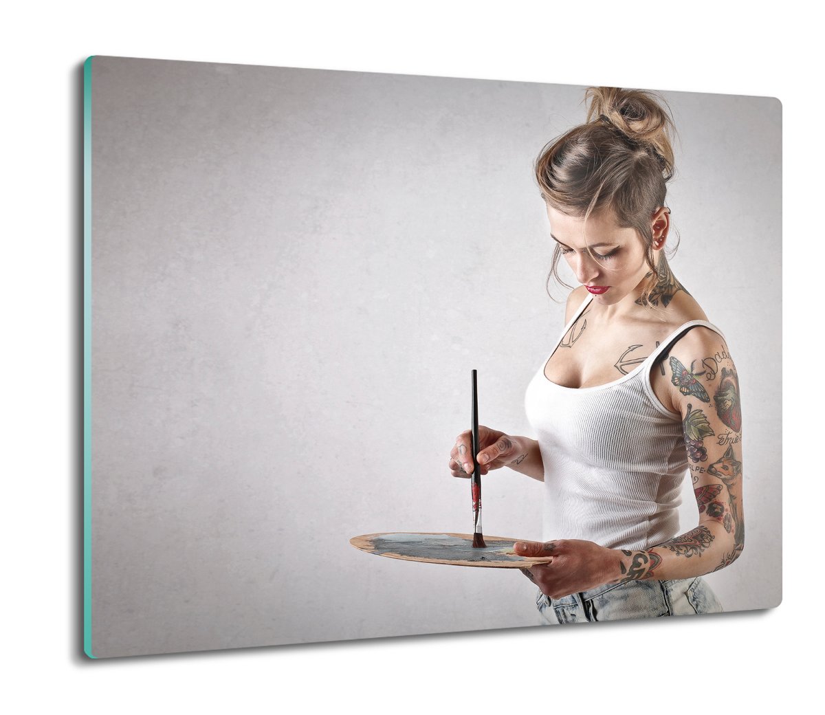 osłona na kuchenkę indukcyjną Kobieta tatuaż 60x52, ArtprintCave