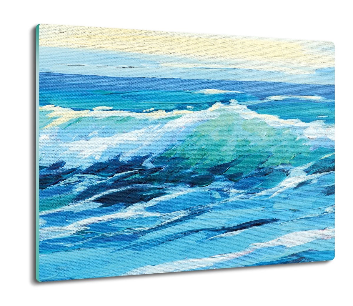 szklana osłonka druk Morze niebo akwarela 60x52, ArtprintCave
