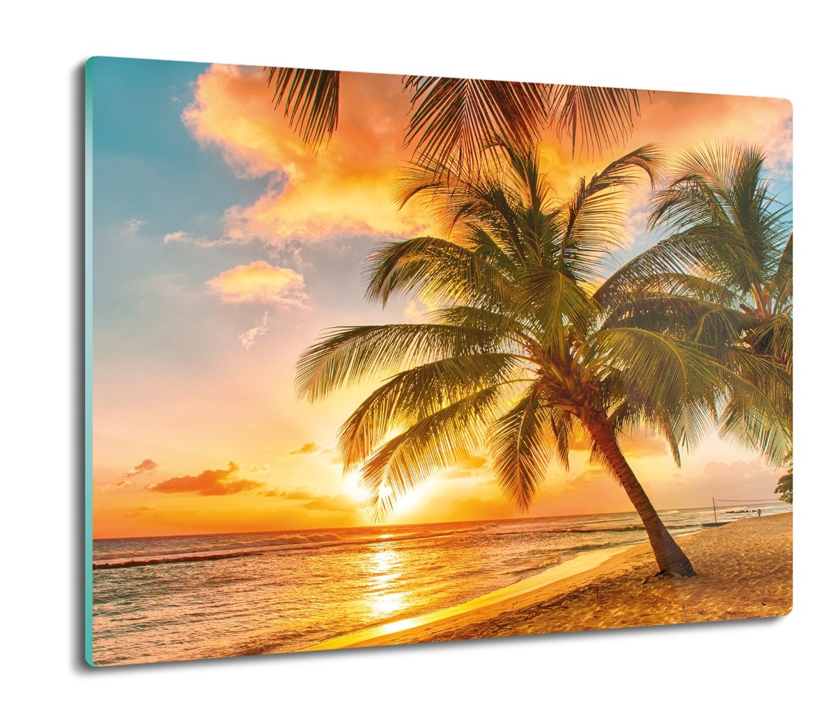 osłona na indukcję szklana Palmy plaża morze 60x52, ArtprintCave