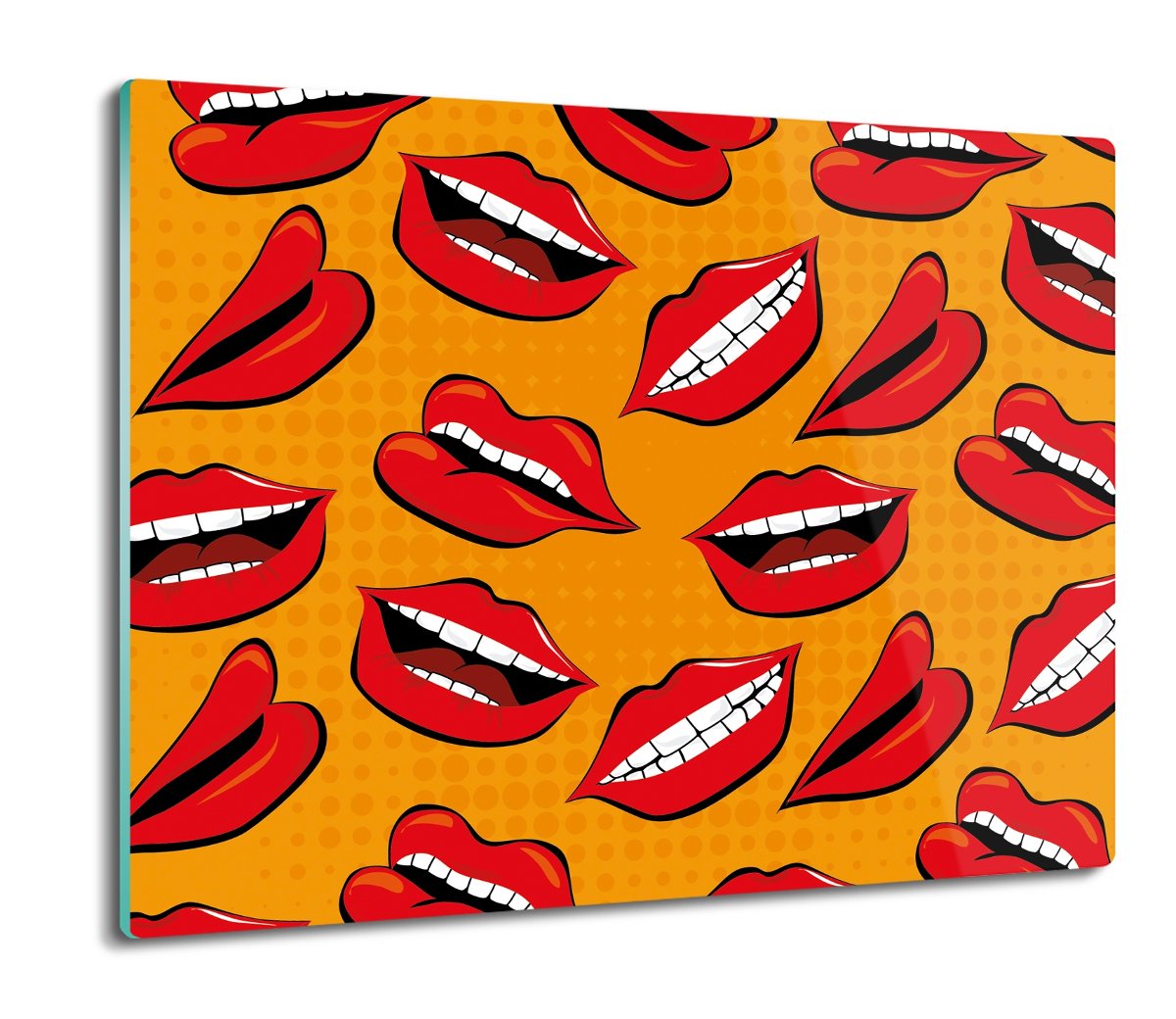 osłona na indukcję druk Usta uśmiech pop art 60x52, ArtprintCave