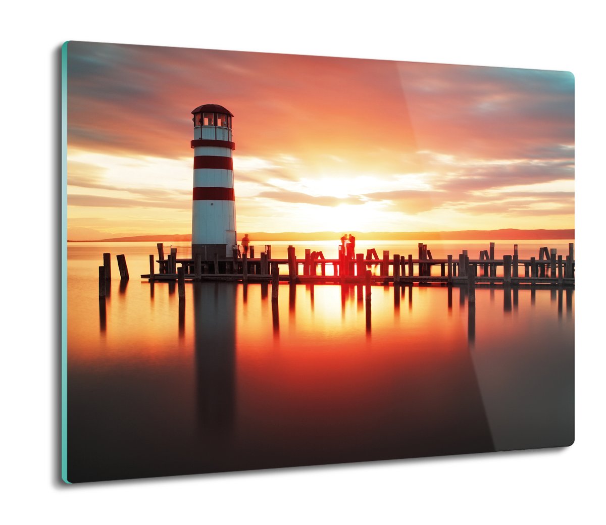 z foto deska splashback Latarnia morze molo 60x52, ArtprintCave
