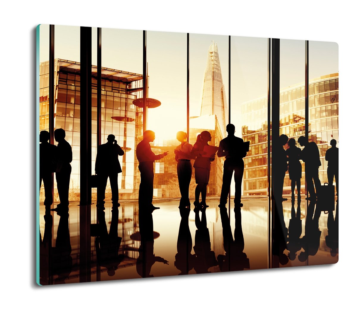 deska splashback druk Ludzie biuro Londyn 60x52, ArtprintCave