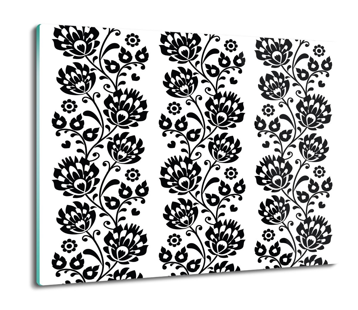 szklana osłonka kuchenna Wzór ludowy kwiaty 60x52, ArtprintCave