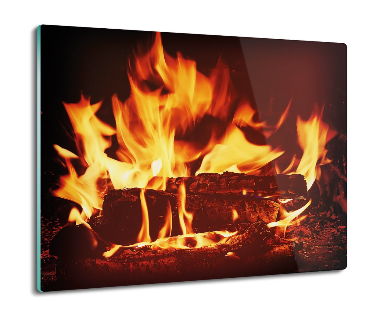 szklana osłonka ze szkła Płomień ogień żar 60x52, ArtprintCave