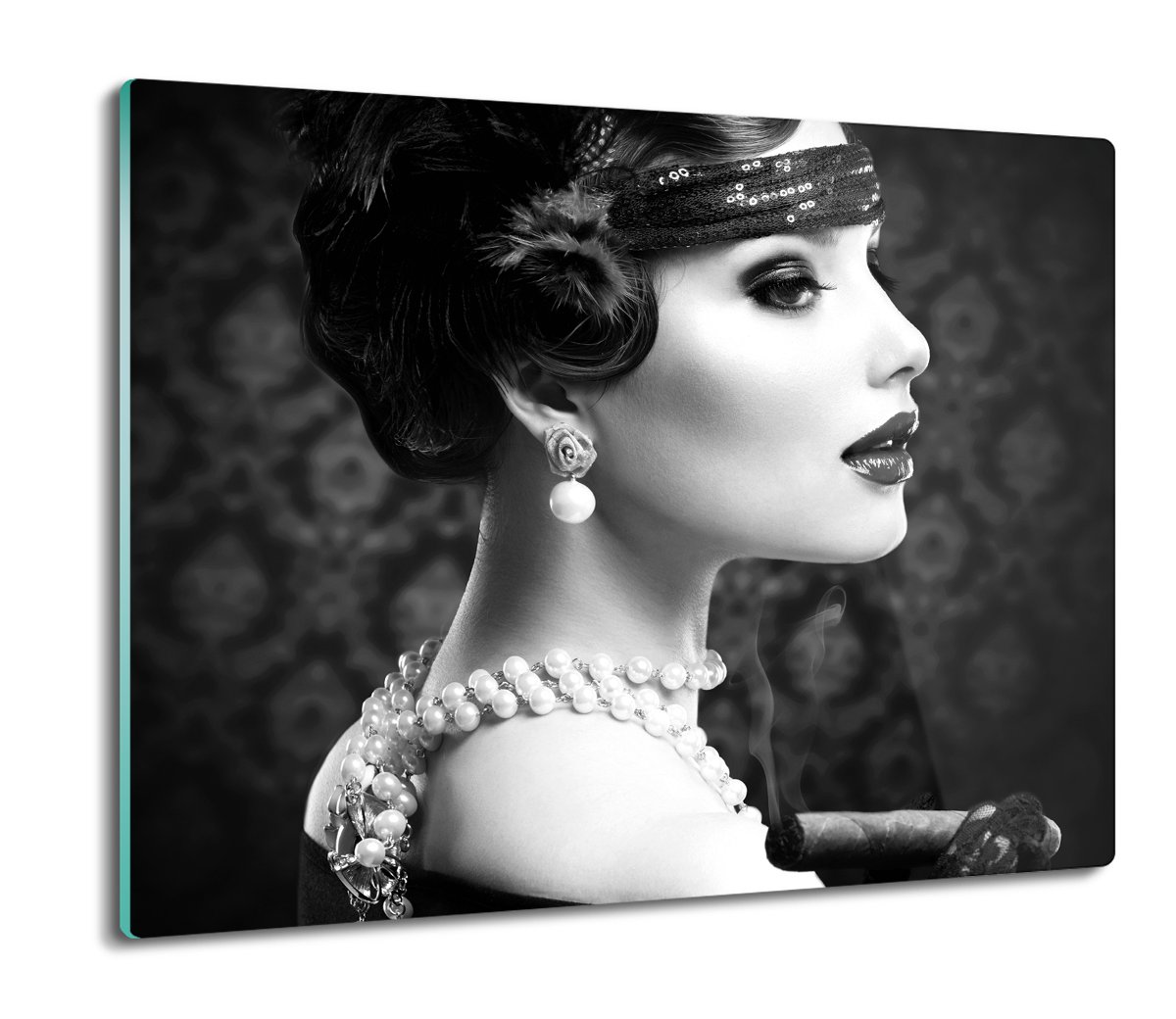 osłona do kuchenki z foto Kobieta retro styl 60x52, ArtprintCave