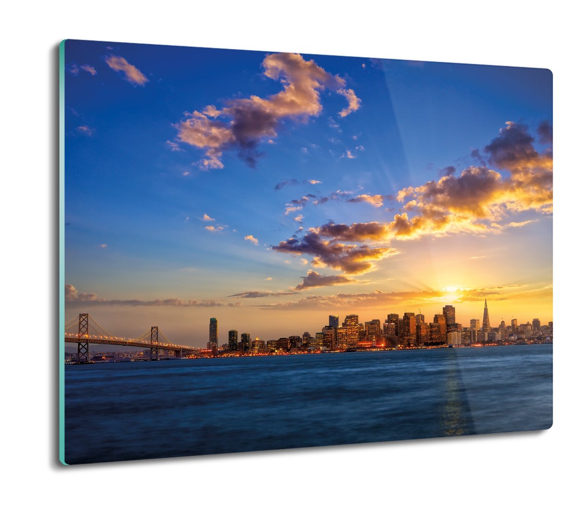 ochrona na indukcję Miasto panorama świt 60x52, ArtprintCave