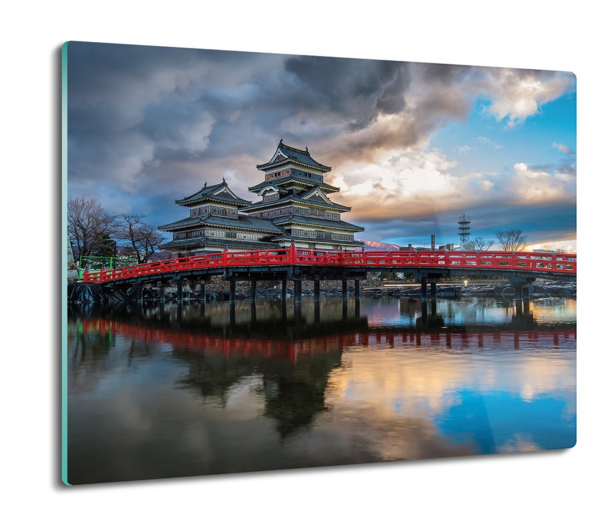 druk deska splashback Zamek Japonia most 60x52, ArtprintCave