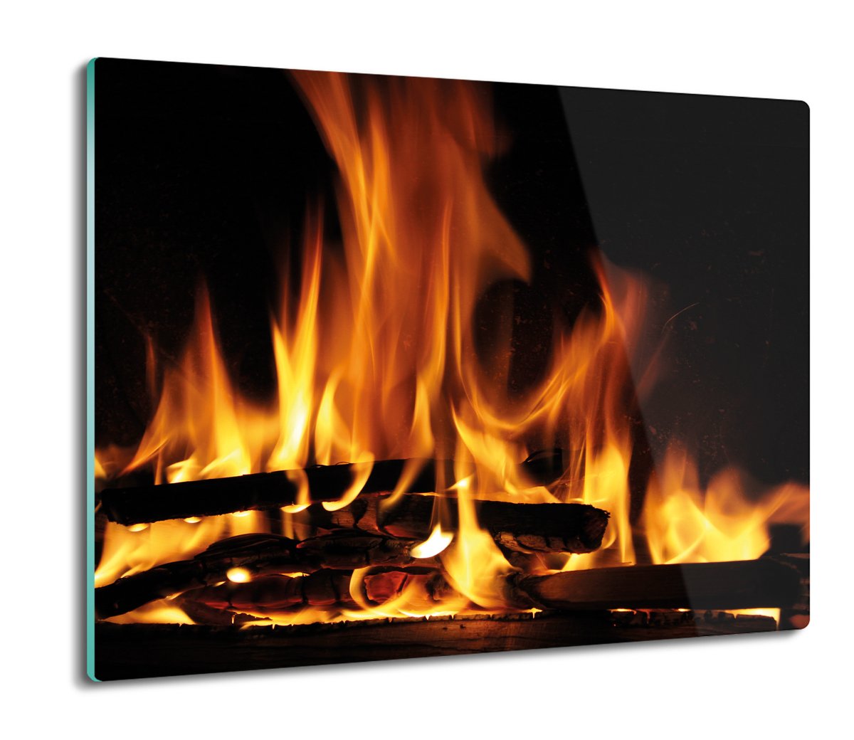 osłona splashback do kuchni Ogień drewno żar 60x52, ArtprintCave