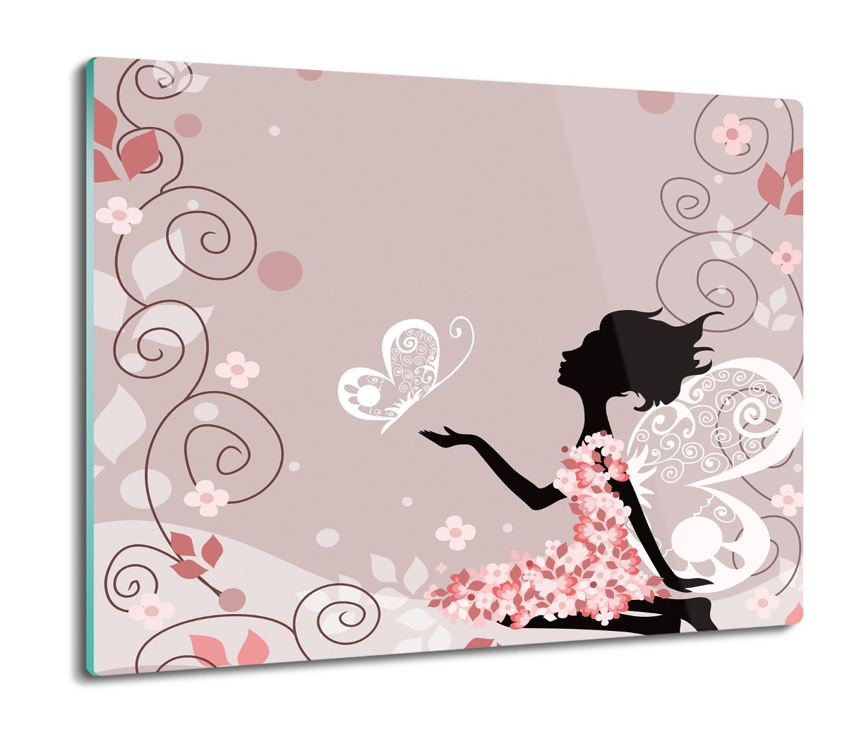 splashback z nadrukiem Wróżka elf kwiaty 60x52, ArtprintCave