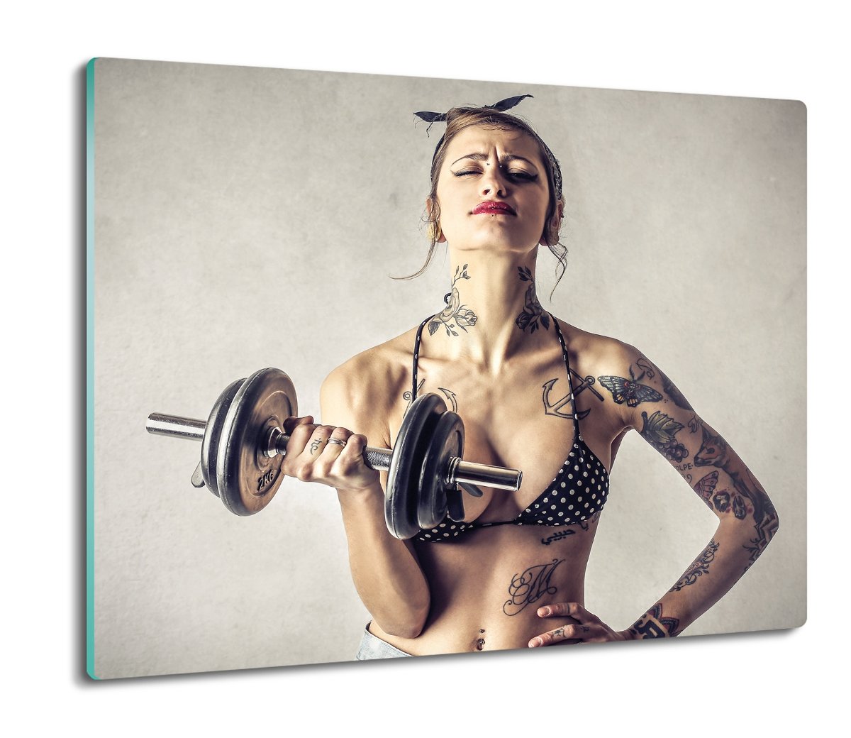 osłona do kuchenki z grafiką Kobieta tatuaż 60x52, ArtprintCave