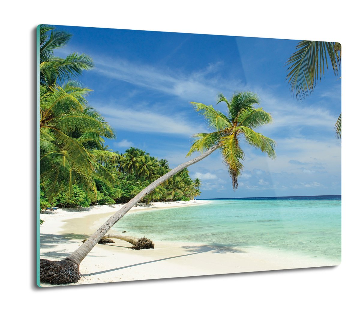 osłonka kuchenna szklana Palmy plaża morze 60x52, ArtprintCave