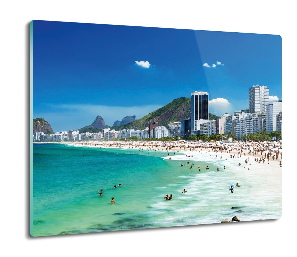 z foto osłonka ze szkła Plaża Copacabana 60x52, ArtprintCave