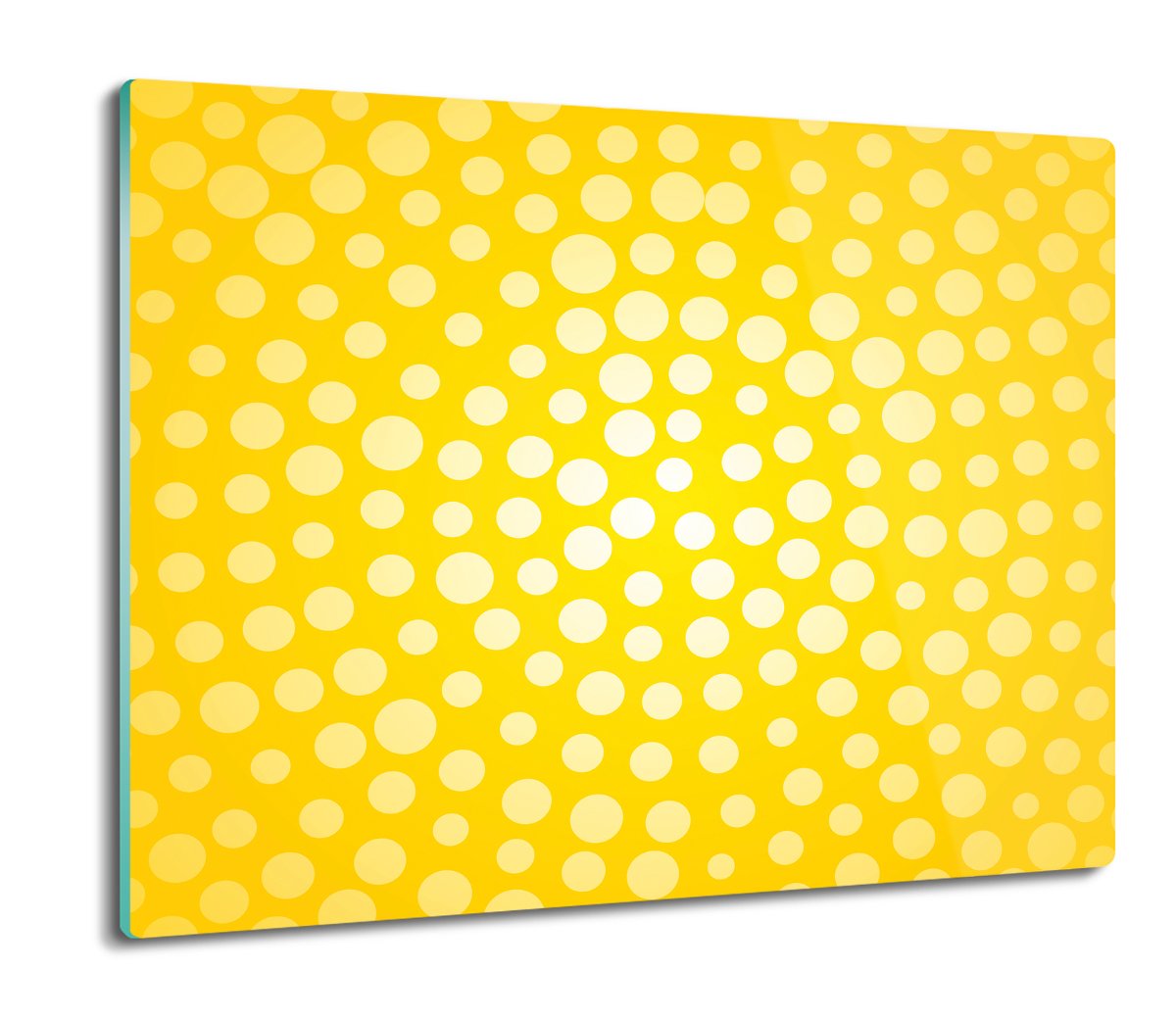 osłona do kuchenki szklana Żółte kropki wzór 60x52, ArtprintCave