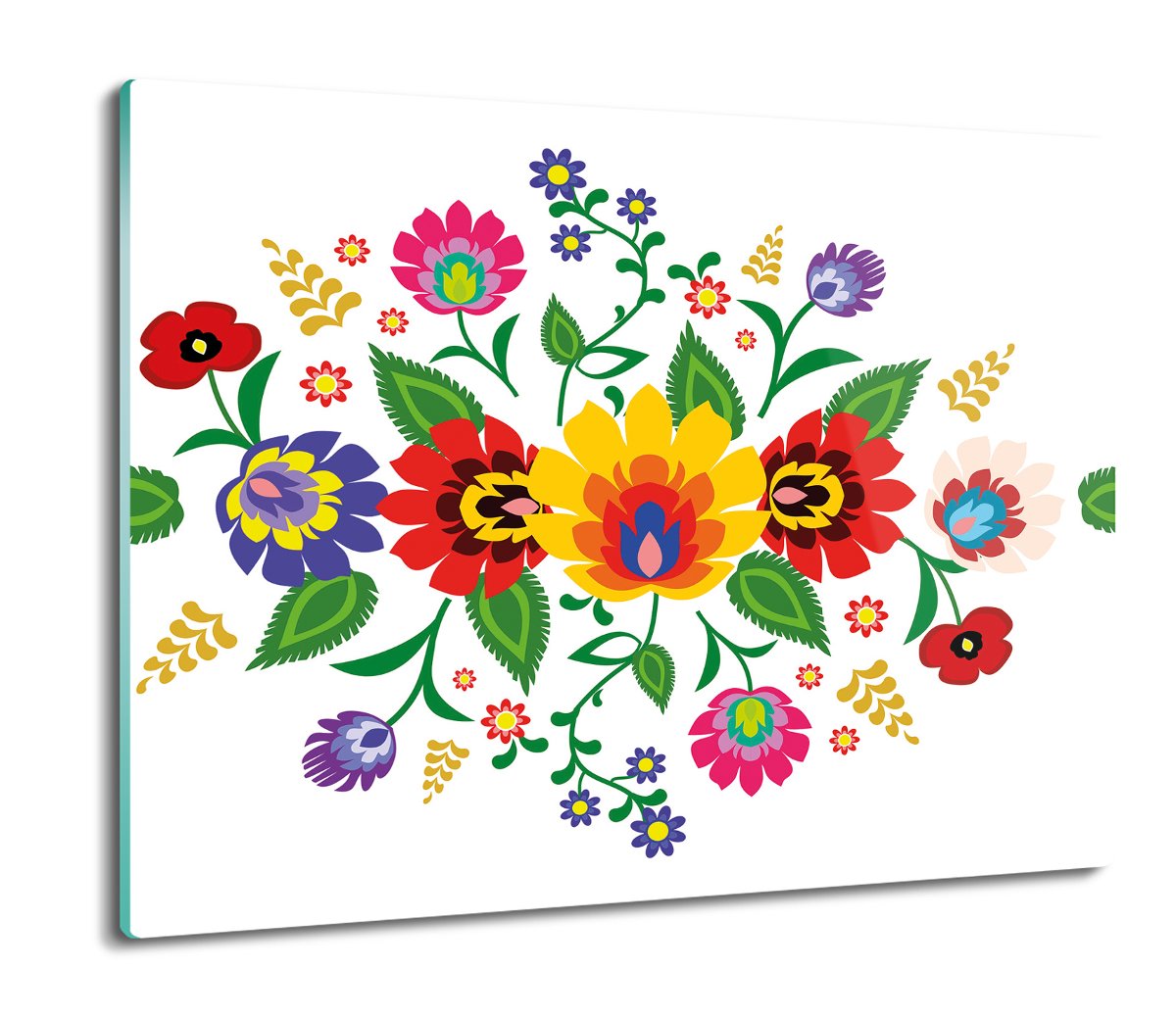 osłona do płyty indukcyjnej Folklor kwiaty 60x52, ArtprintCave