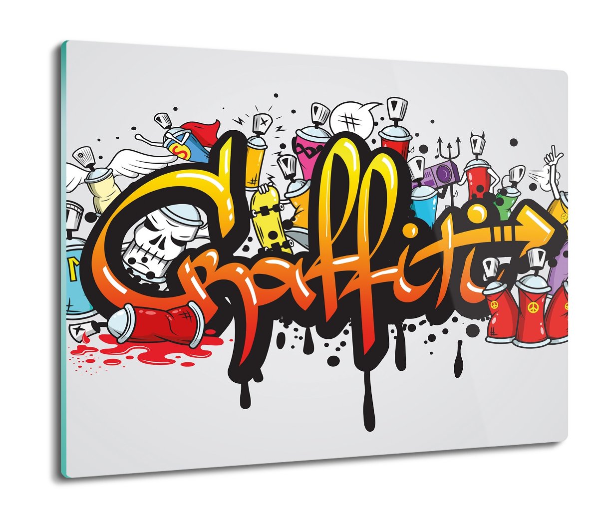 osłona splashback do kuchni Napis graffiti 60x52, ArtprintCave