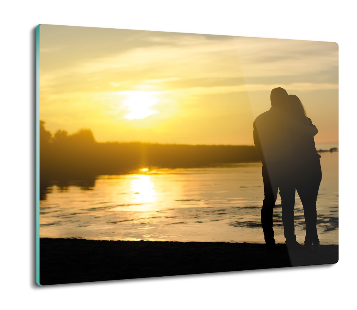 z grafiką deska splashback Plaża morze para 60x52, ArtprintCave