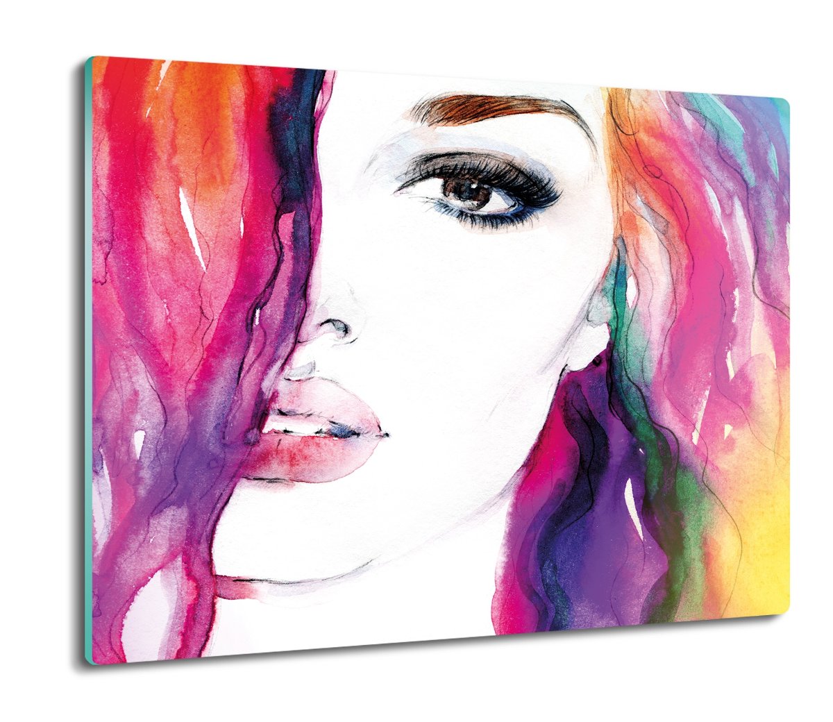 z foto deska splashback Oko usta kolor włosy 60x52, ArtprintCave