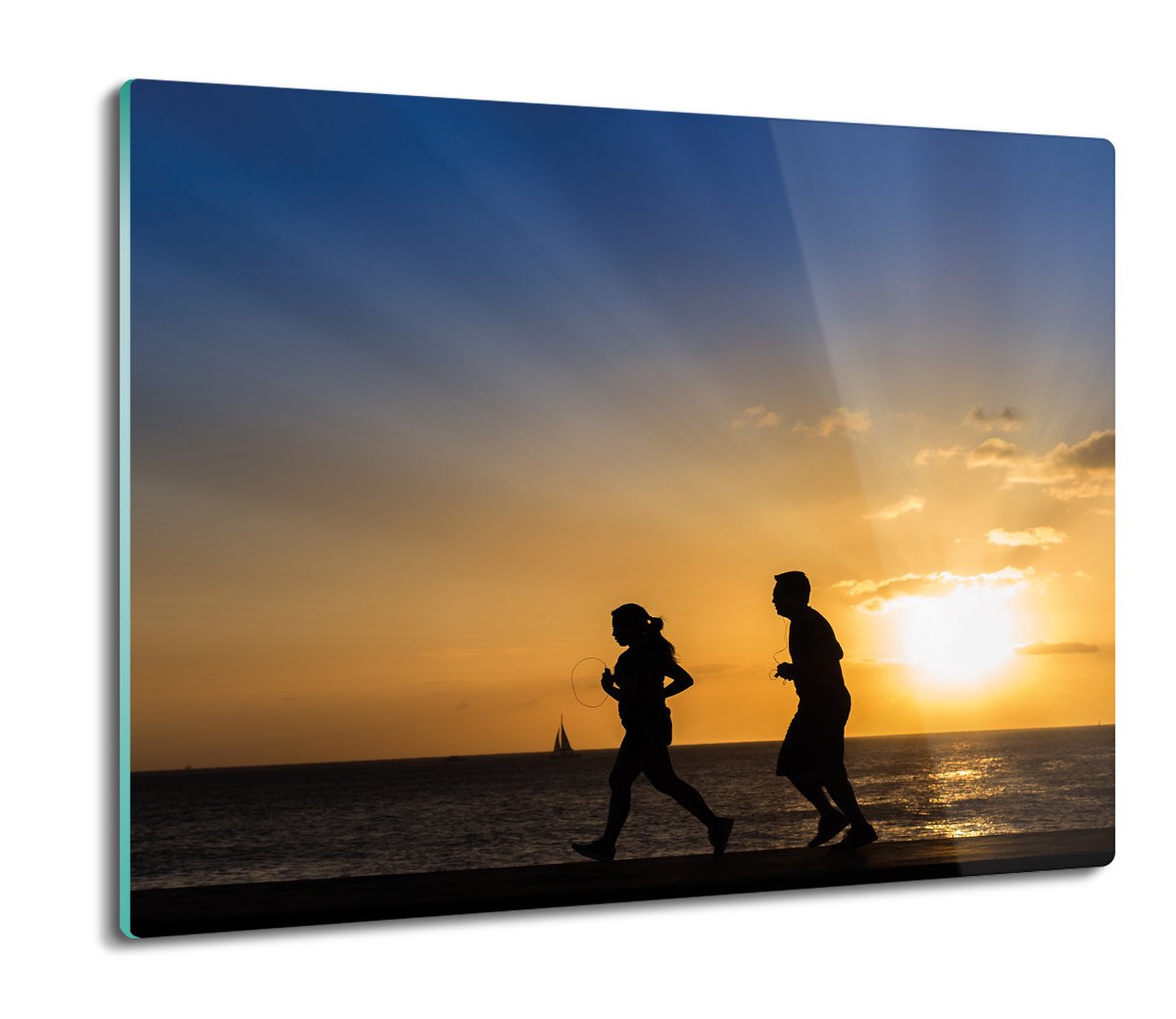 osłona do kuchenki szklana Plaża morze sport 60x52, ArtprintCave