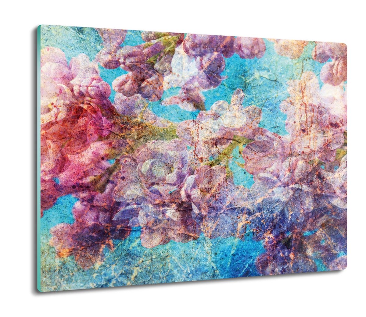 osłonka kuchenna z grafiką Kwiaty akwarela 60x52, ArtprintCave