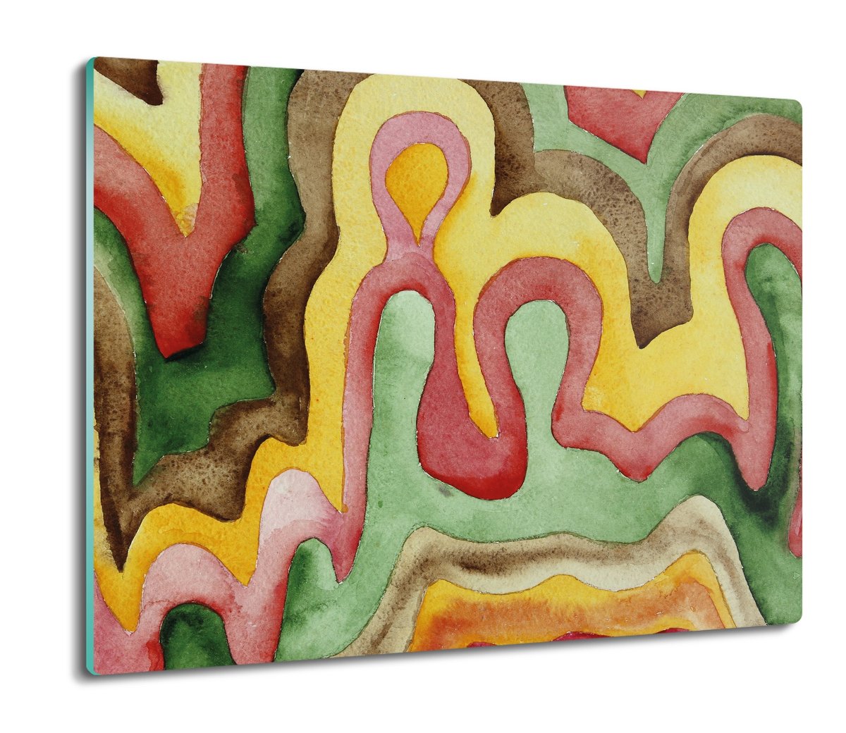 szklana osłona kuchenna Abstrakcja akwarela 60x52, ArtprintCave