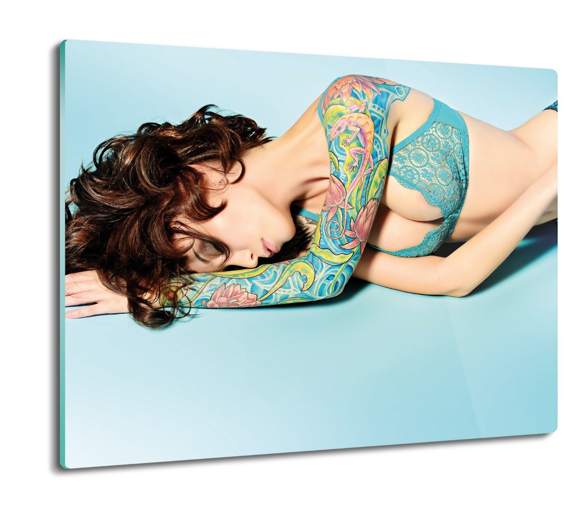 szklana splashback druk Kobieta ciało tatuaż 60x52, ArtprintCave