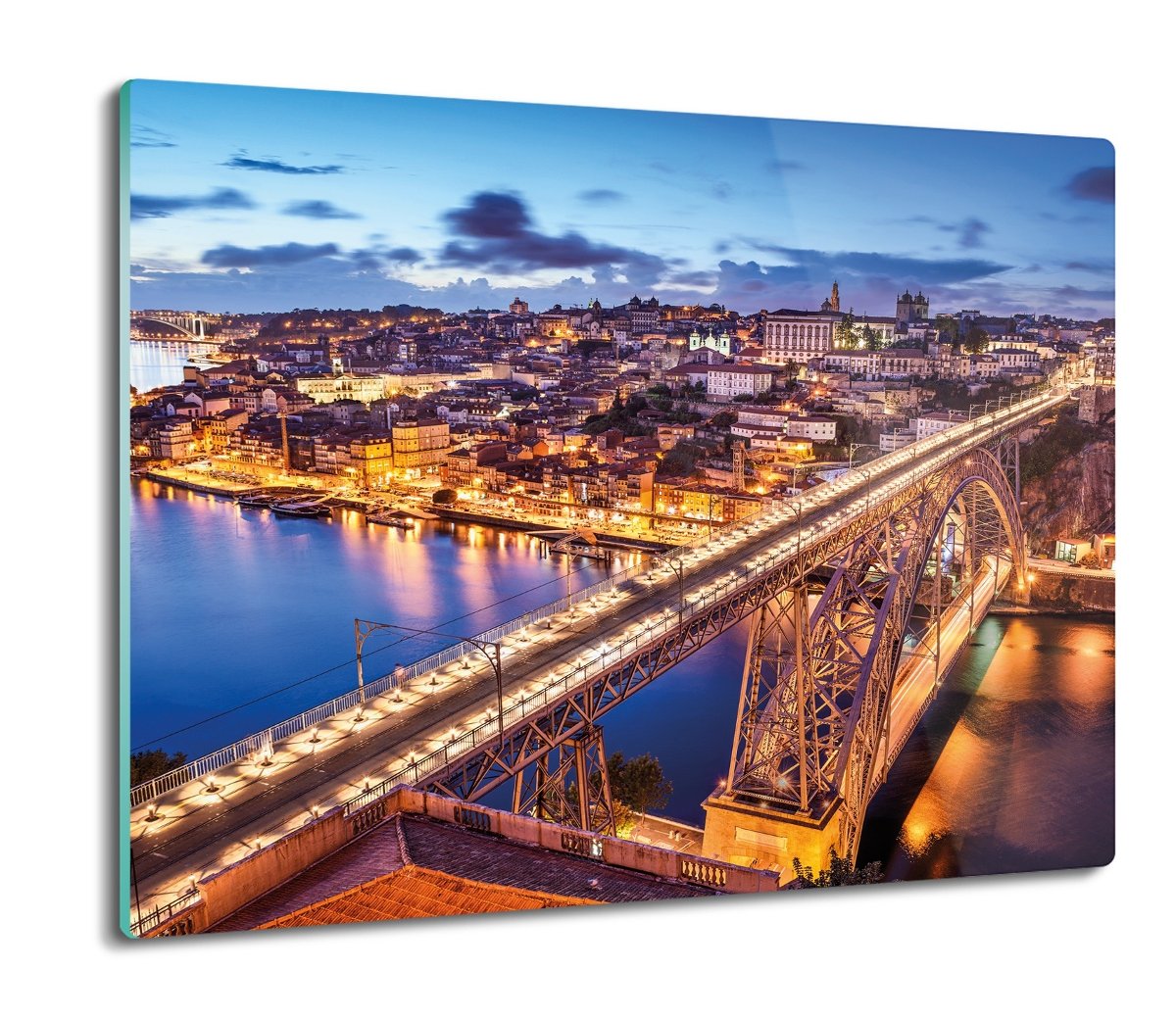 osłona na płytę indukcyjną Miasto most rzeka 60x52, ArtprintCave