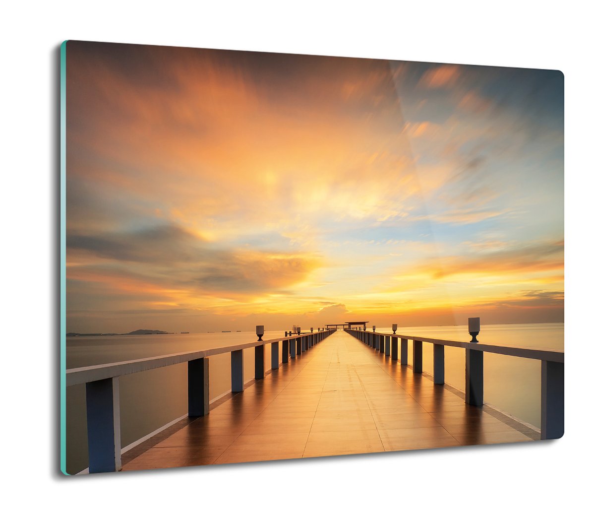 deska splashback z foto Most morze chmury 60x52, ArtprintCave
