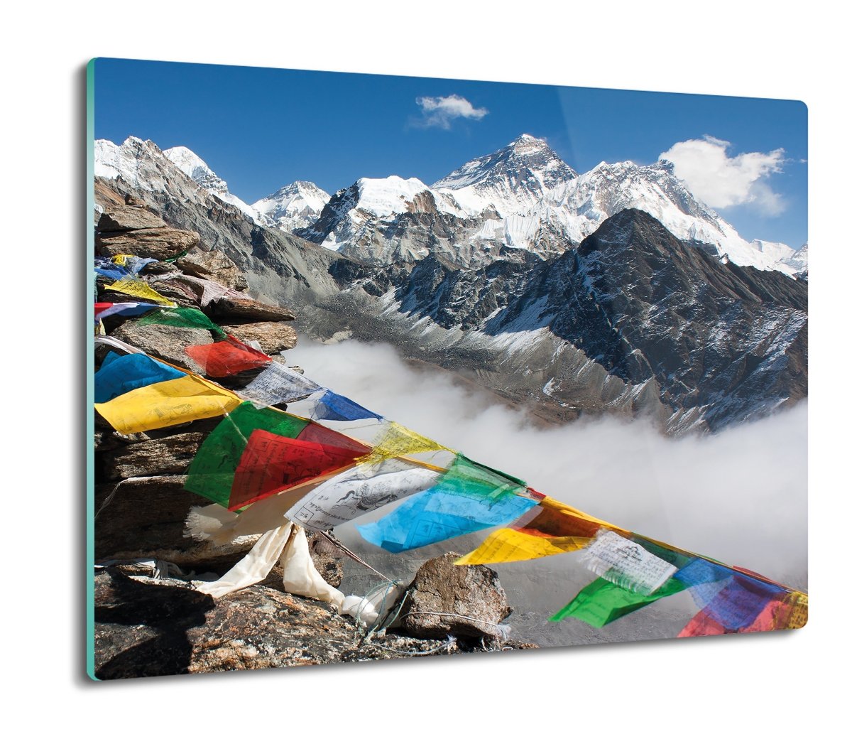 z foto osłona splashback Góry everest flagi 60x52, ArtprintCave