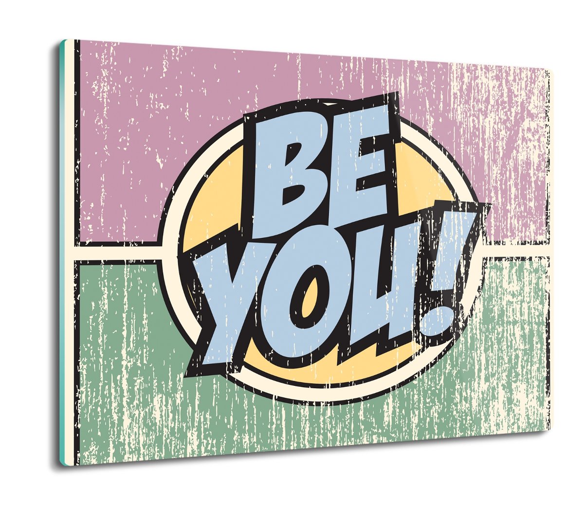 splashback z nadrukiem Hasło myśl pop art 60x52, ArtprintCave