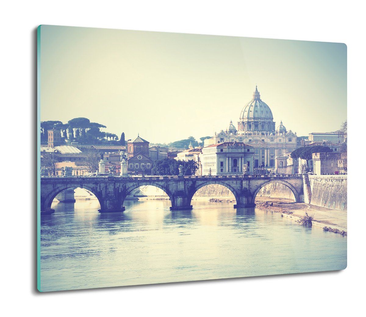 ze szkła splashback z foto Rzym woda miasto 60x52, ArtprintCave