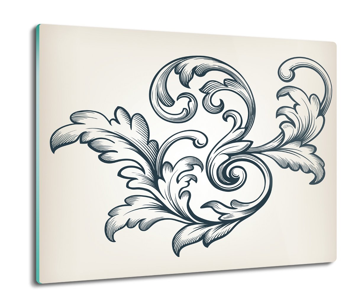 osłona do płyty indukcyjnej Ornament Barok 60x52, ArtprintCave