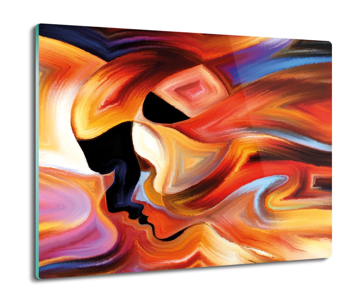 szklana osłona na indukcję Abstrakcja twarz 60x52, ArtprintCave