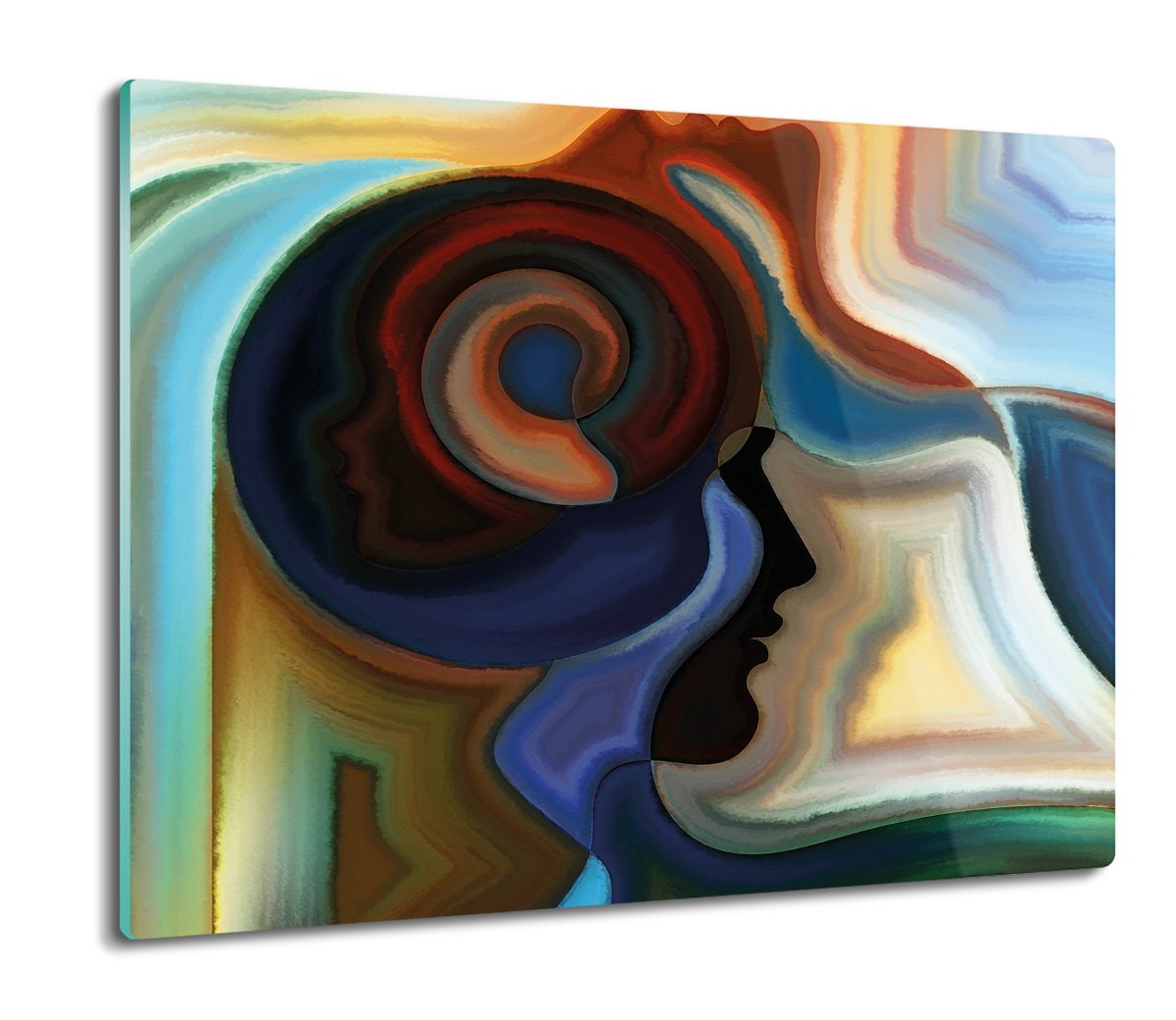 osłona na indukcję ze szkła Abstrakcja twarz 60x52, ArtprintCave