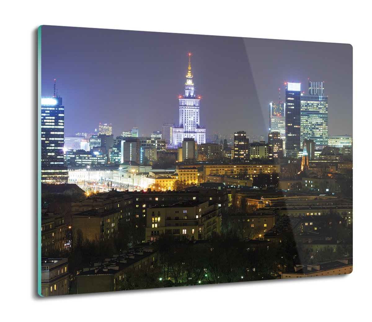 druk ochrona na indukcję Wieżowce widok noc 60x52, ArtprintCave
