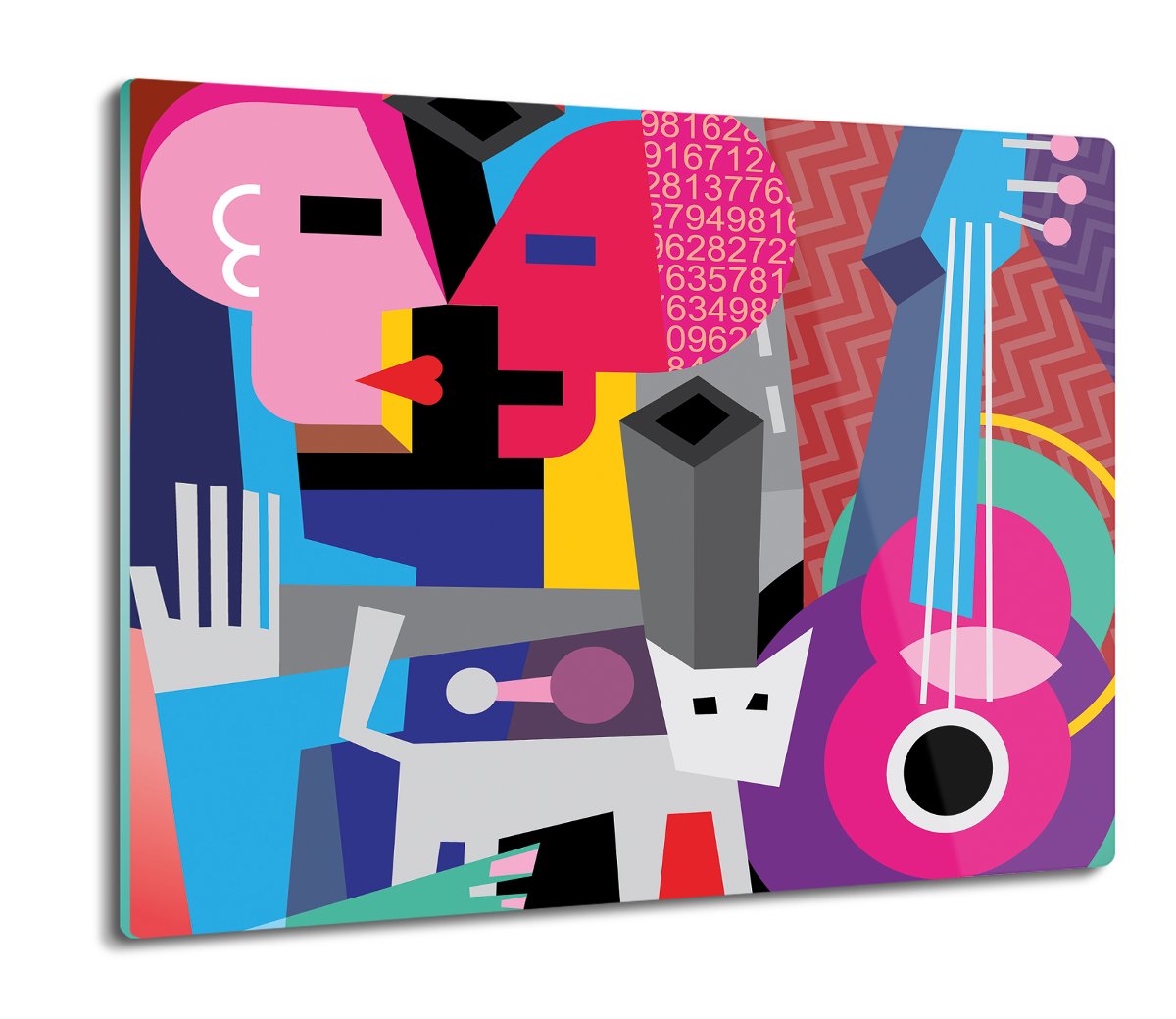 osłona do płyty indukcyjnej Taniec para kot 60x52, ArtprintCave