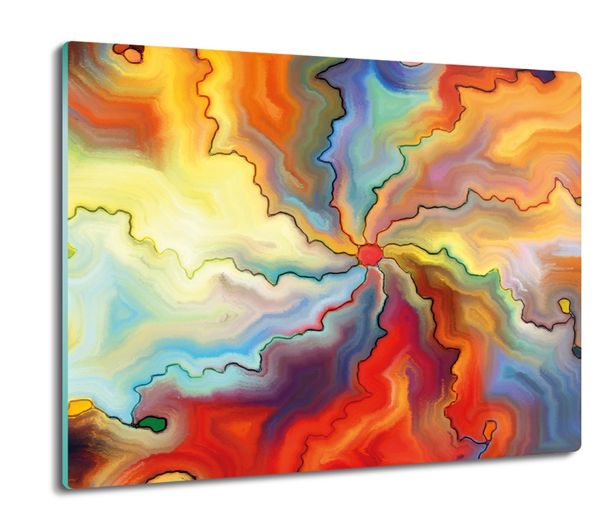 osłona na kuchenkę indukcyjną Kwiat witraż 60x52, ArtprintCave