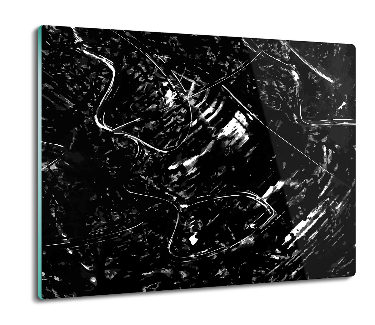 płyty ochronne na indukcję Abstrakcja czarna 60x52, ArtprintCave