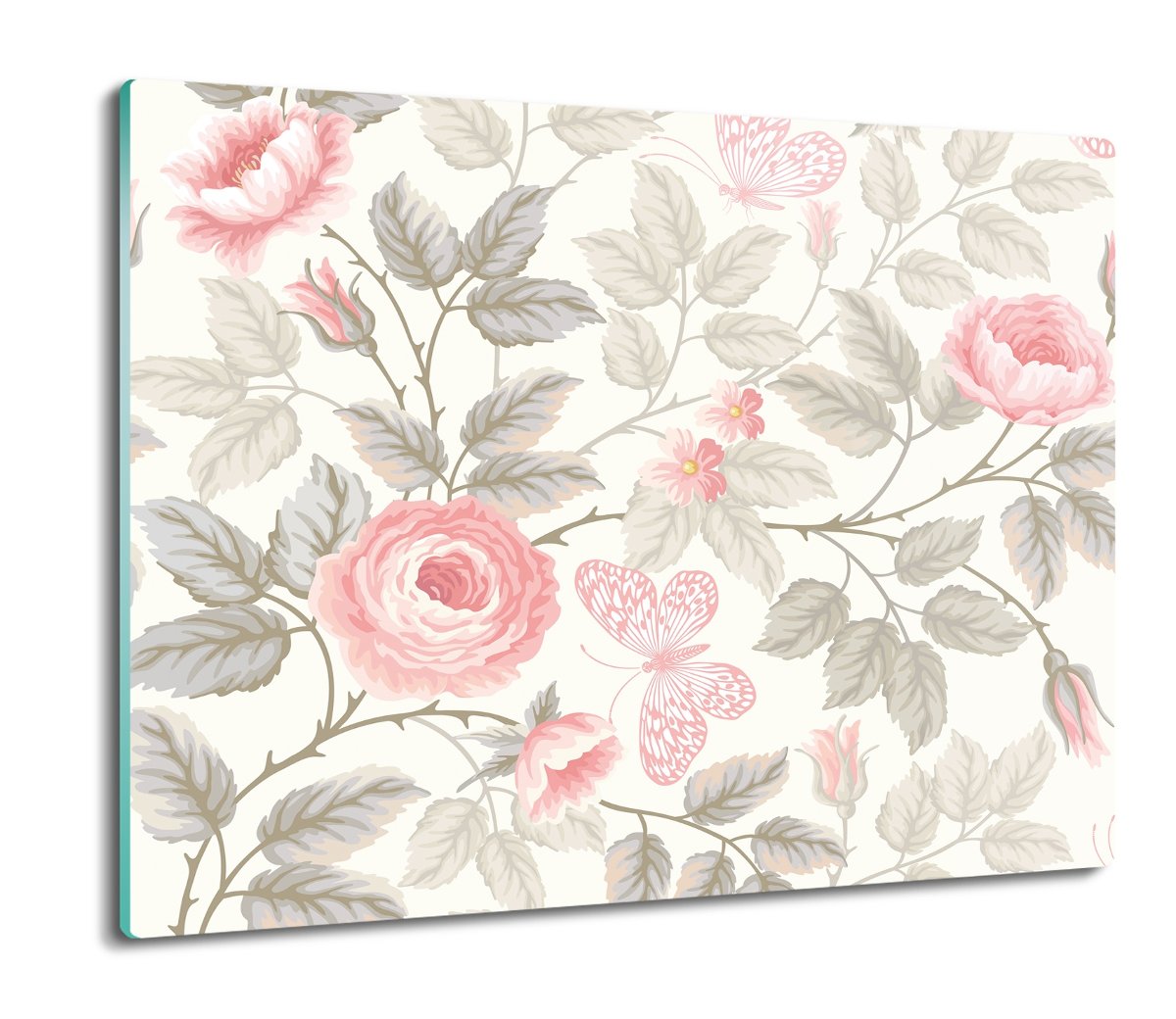 osłona do płyty indukcyjnej Róże motyle wzór 60x52, ArtprintCave