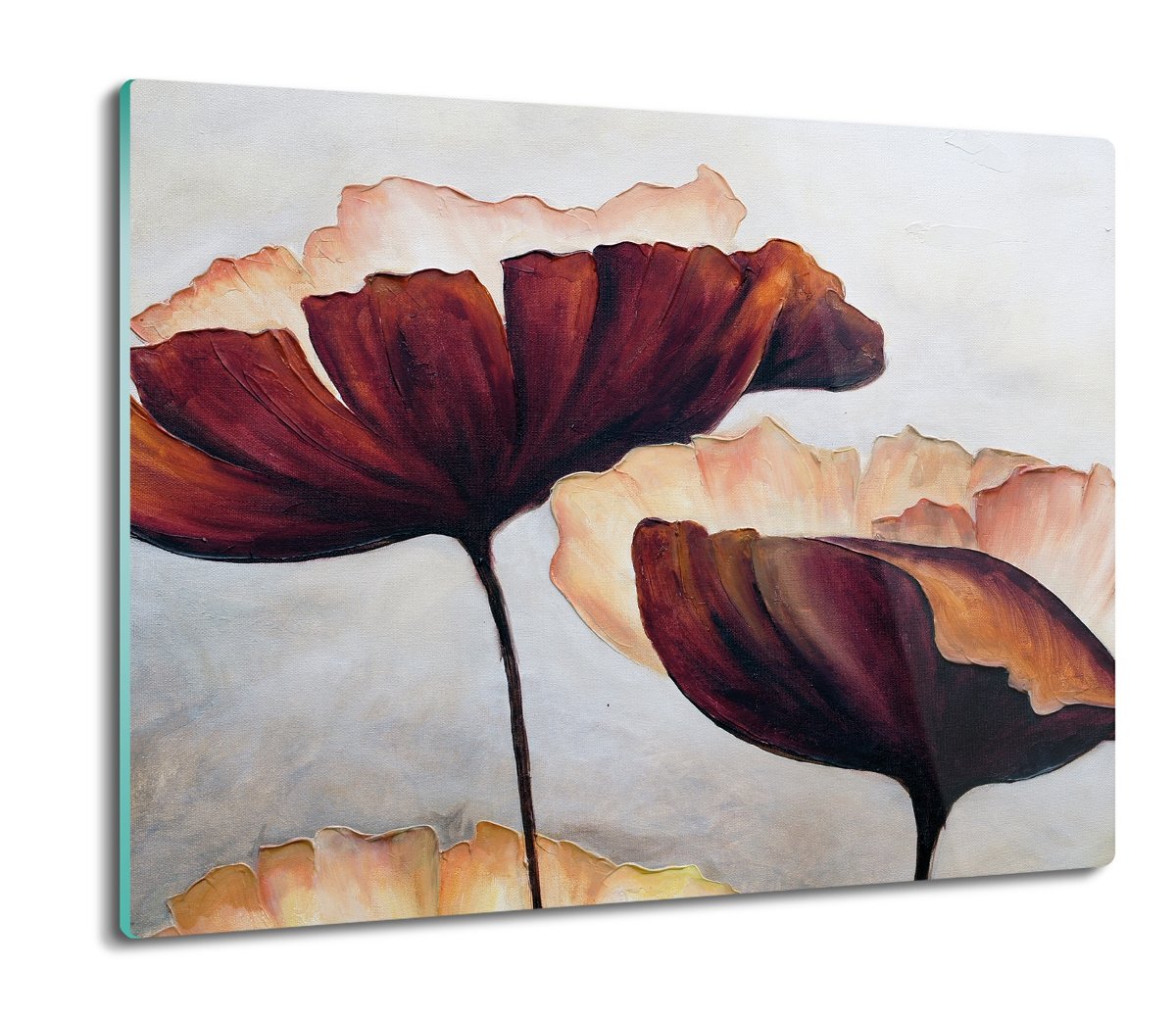 osłona płyty kuchennej Maki kwiaty obraz 60x52, ArtprintCave