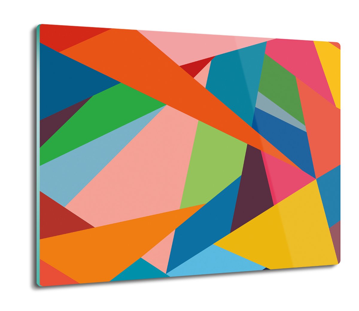 osłona płyty kuchennej Kolorowe trójkąty 60x52, ArtprintCave
