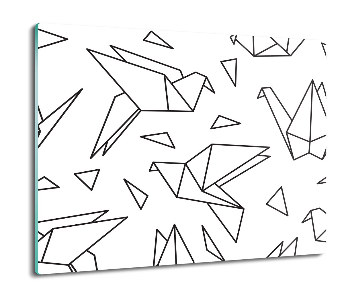 splashback ze szkła Origami ptak grafika 60x52, ArtprintCave