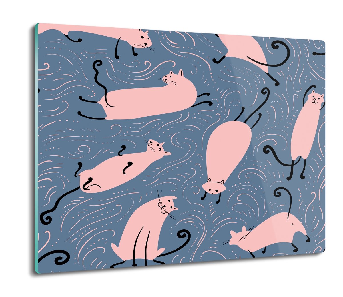 osłona do kuchenki druk Koty tapeta wzór 60x52, ArtprintCave